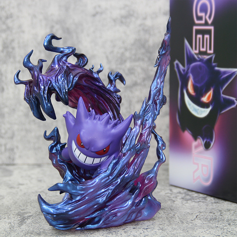 Gengar รูป Pokemon Pokemon Pokemon Pokemon กล่องอะนิเมะ Pokemon รูปปั้นเครื่องประดับ