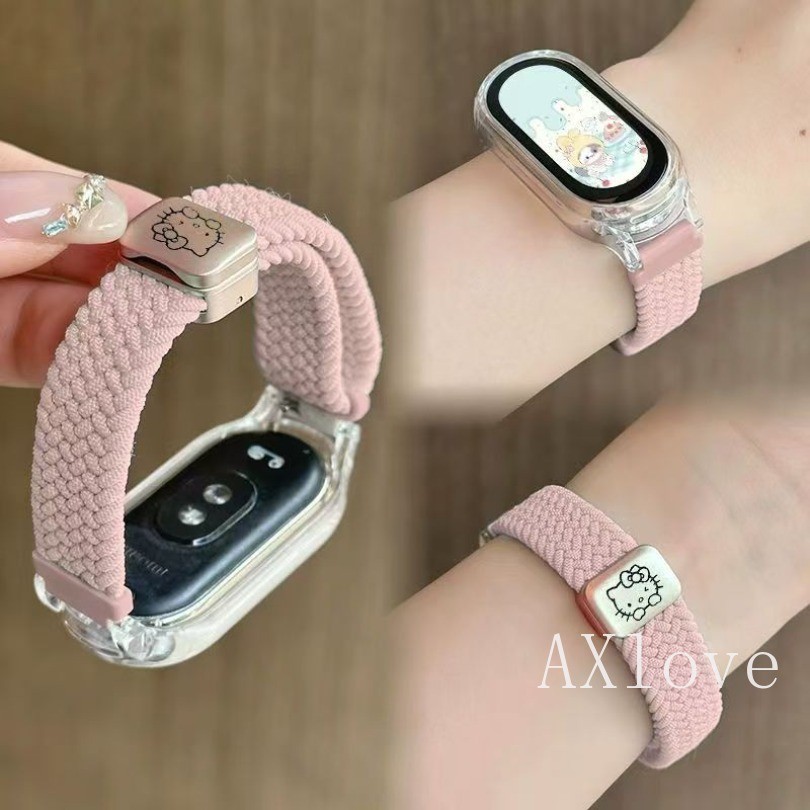 ห่วงไนลอนสําหรับ เสี่ยวหมี่ ไมล์ วงดนตรี 10 9 8 7 6 5 4 3 แม่เหล็กถักเปลี่ยนสร้อยข้อมือสําหรับ ไมล์ วงดนตรี 9 8 คล่องแคล่ว สายนาฬิกา