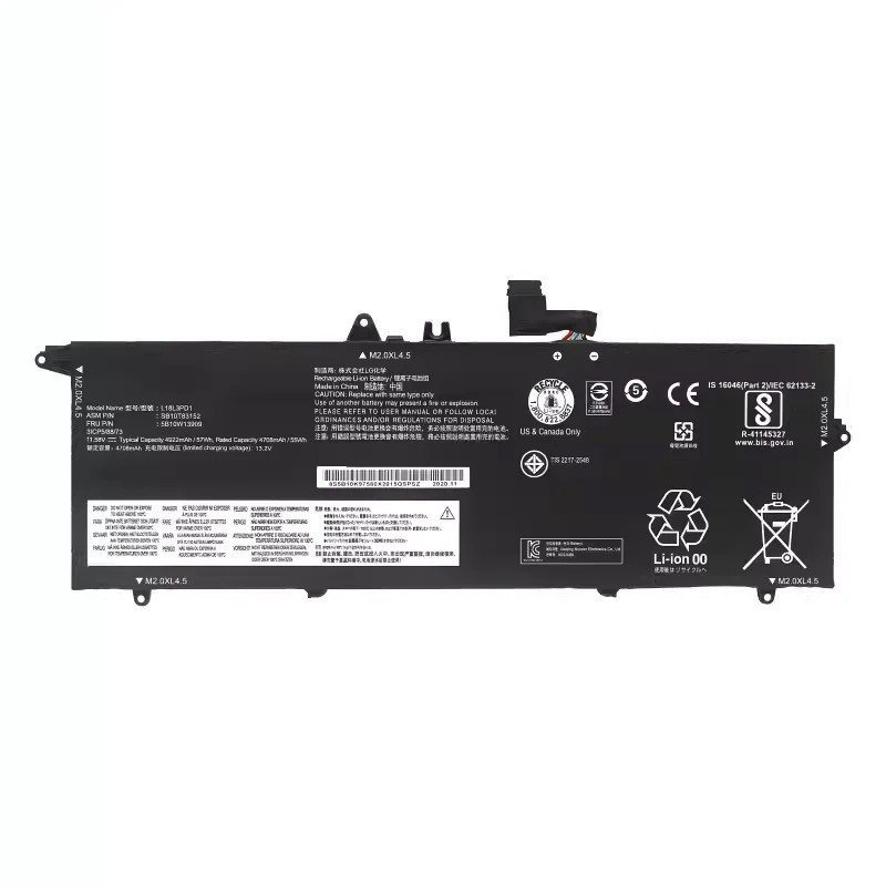 เหมาะสําหรับ Lenovo T490S T495S L18C3PD2 L18M3PD1 L18L3PD1 แบตเตอรี่แล็ปท็อป