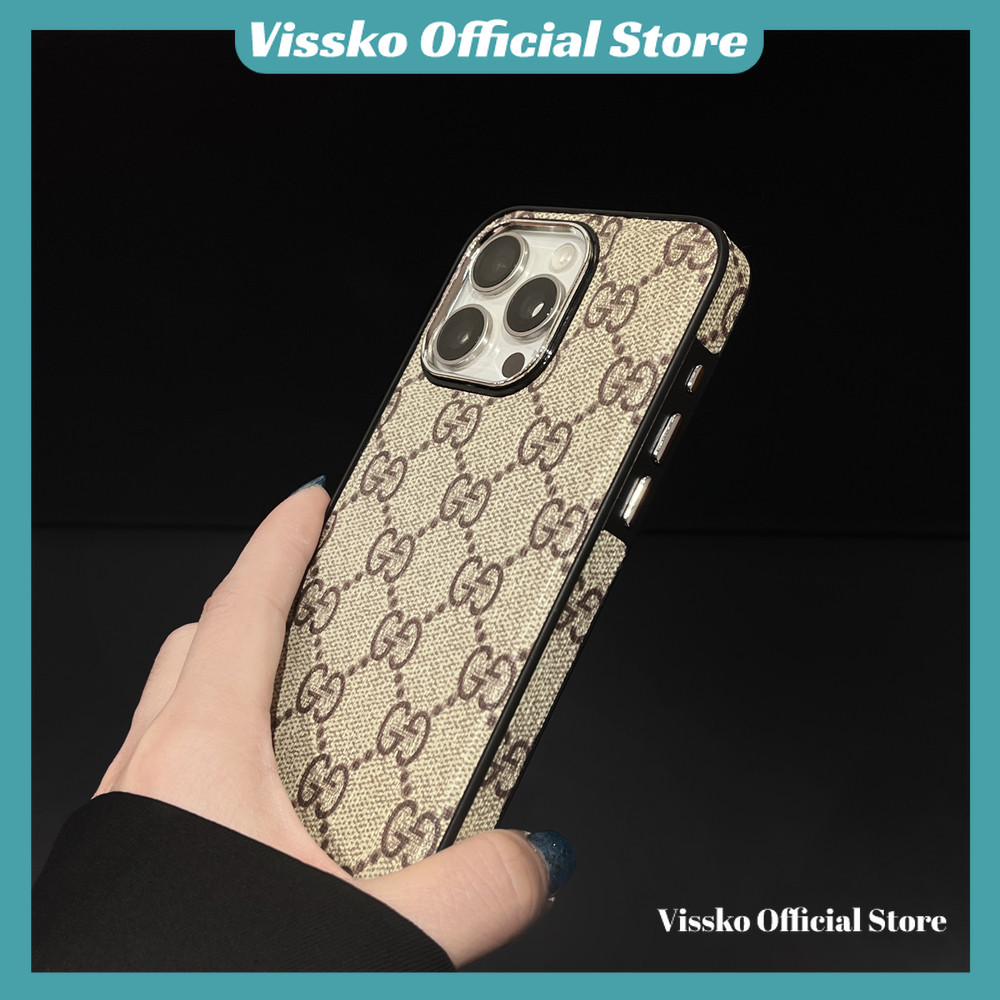 Classic Vintage Leather Look Shell สําหรับ iPhone 13 Pro Max 17 Pro Max 16 Pro Max 15 Plus 14 Pro Max 12