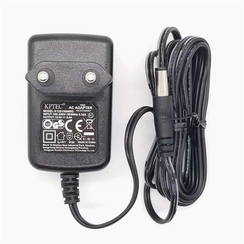 อะแดปเตอร์ไฟ 19V 0.6A สำหรับหุ่นยนต์ทำความสะอาด Ecovacs (รองรับรุ่น DL33/DL35/CR250)