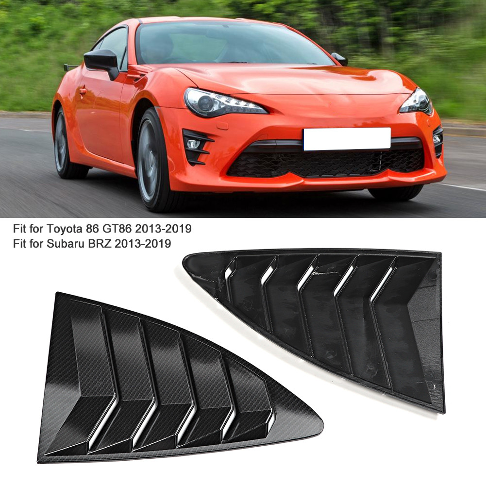 Topfree-TH ด้านหลัง Louvers สปอยเลอร์สไตล์คาร์บอนไฟเบอร์สำหรับ Subaru BRZ 86 GT86 2013-2019 Aerodyna