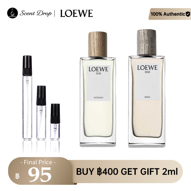น้ําหอมแท้ 100%💯001 Man & 001 Woman EDT 2ml/5ml/10ml น้ําหอมขนาดพกพา