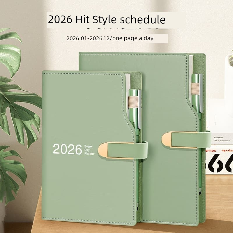 แพลนเนอร์ 2026 สมุดแพลนเนอร์ A5ปฏิทิน a6 Daily planner 2026calendar schedule book สมุดวางแผนวัน