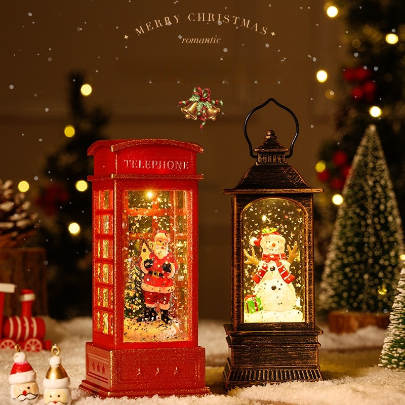 2026🎅โคมไฟคริสต์มาส🎄 ไฟตกแต่ง พร้อมส่ง✨ ตู้โทรศัพท์ภายใน LED ชายชรา ไฟประดับ  ตกแต่งคริสต์มาส  อุปกรณ์ประกอบฉากคริสต์มาส