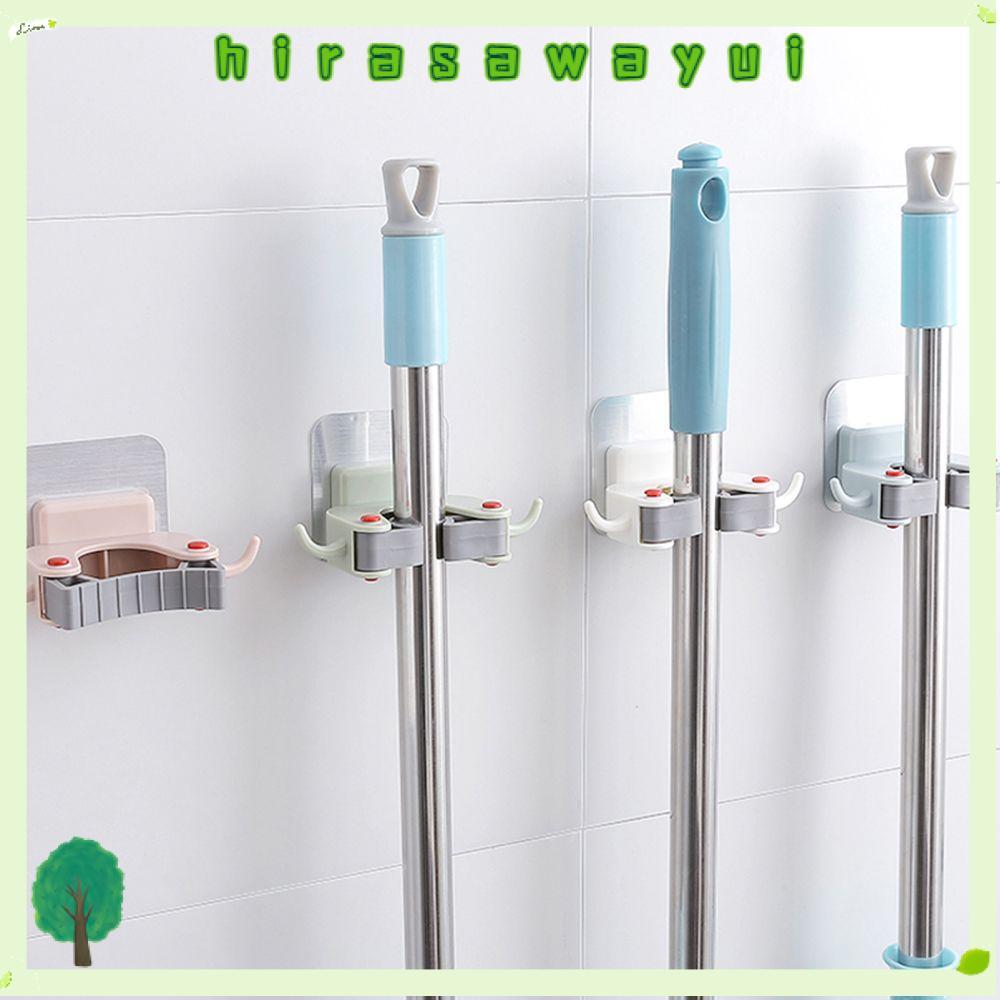 HIRASAWAYUI Broom Organizer Storage Rack Hanger Self Adhesive ติดผนัง
