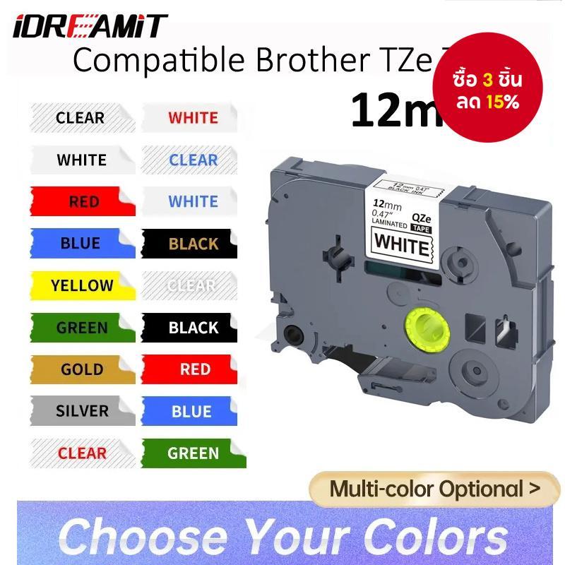 เทปฉลาก TZe231 12 มม. สําหรับ Brother TZe Tape Tze335 Tze631 Tze431 Brother Marker PTD450 PT-H110 1 