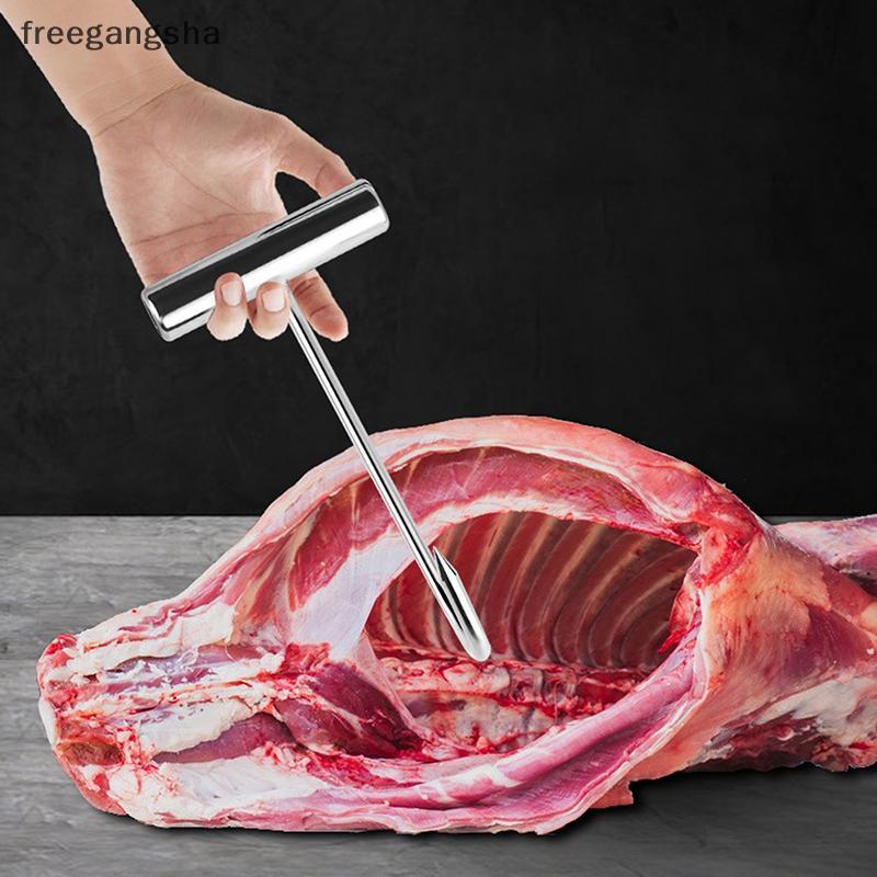 [FREG] ครัวไส้กรอกเบคอนการประมวลผลเนื้อ T ตะขอ T-Handle เนื้อ Boning Hook สําหรับห้องครัว Butcher Sh