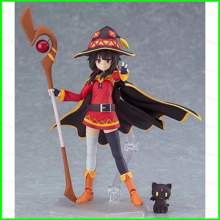 PS1 KonoSuba An การระเบิดนี้ Wonderful World Megumin Action Figure Figma ตุ๊กตาของเล่นสําหรับของขวัญ