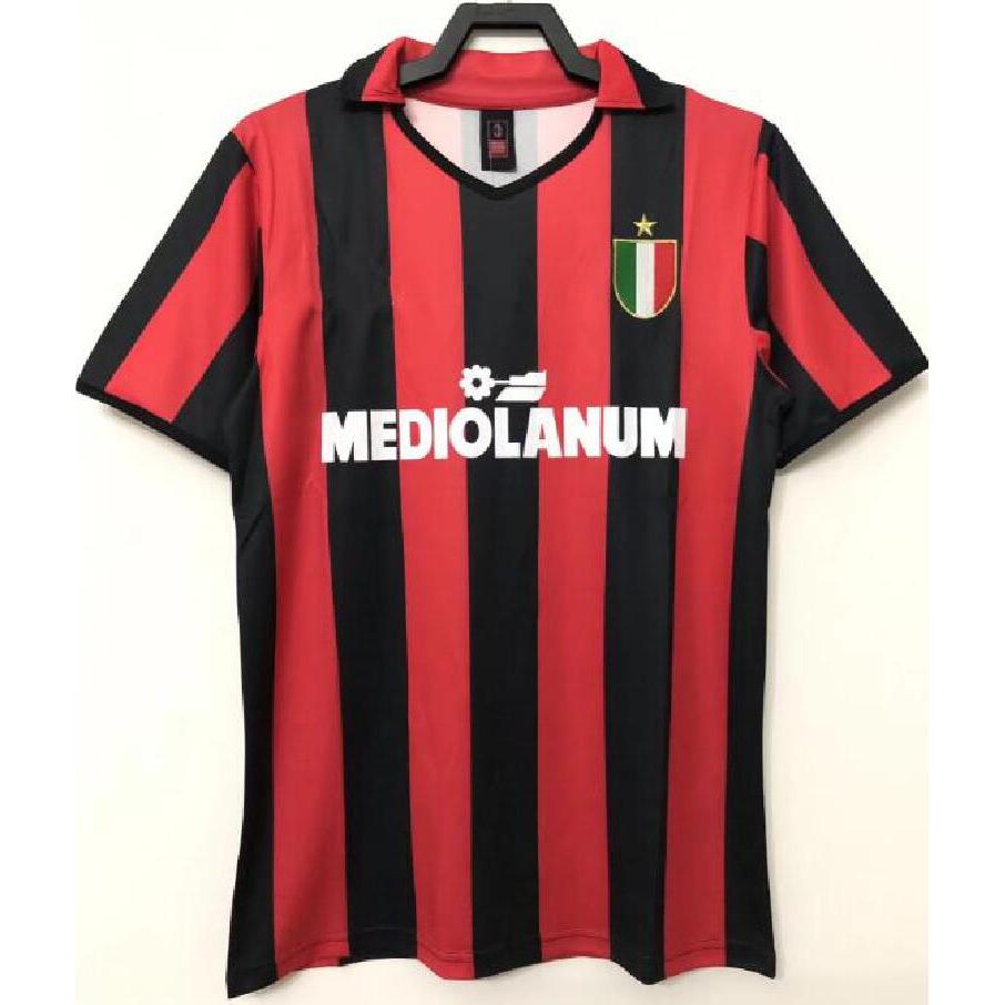 #AM 88-89 Home Away Retro Soccer Jersey Football #VAN เบสเทน