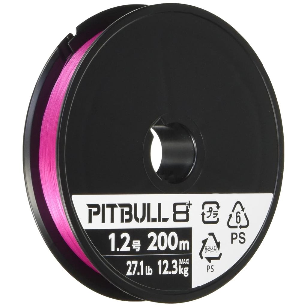SHIMANO PE Line Pitbull 8+ 200m 1.2号 Traceable Pink