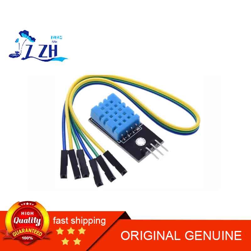 DHT11 โมดูลอุณหภูมิโมดูลความชื้นอุณหภูมิความชื้นโมดูล DHT11 Sensor (ฟรี Dupont Line)