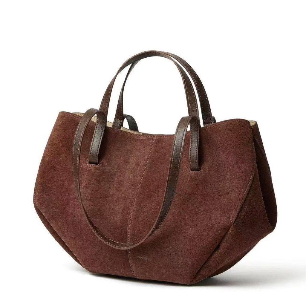 Polene POLEne Matte Suede Wing Cyme Shopping Bucket Tote PLNJ