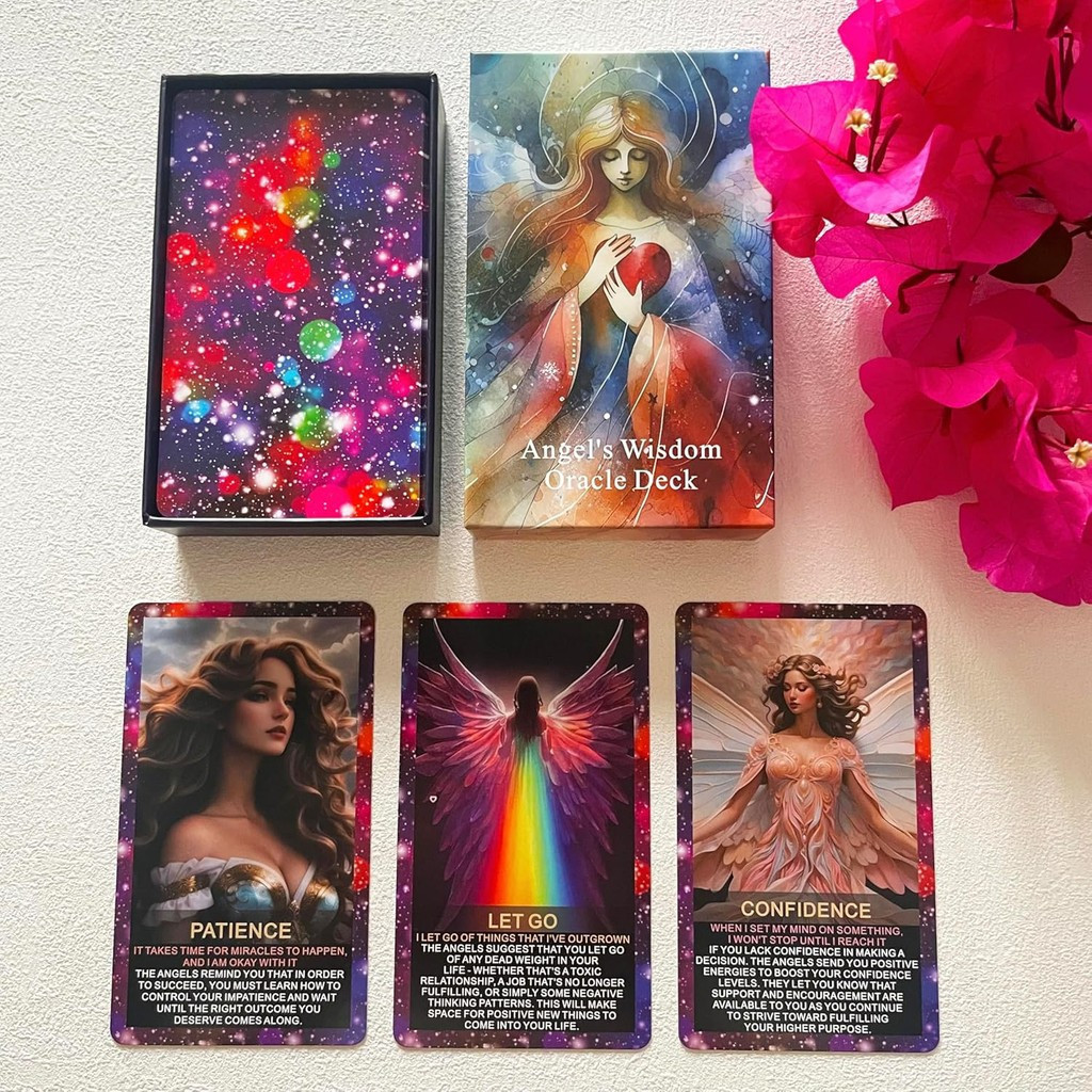 Oracle Card Angel Wisdom Oracle Card Set เหมาะสําหรับผู้เริ่มต้นอายุ 13 ปี Oracle Oracle Oracle Card