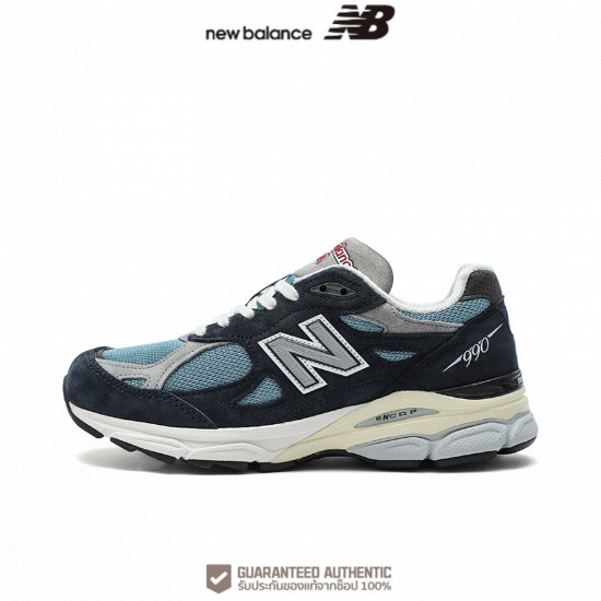 NewBalance NB 990 v3 - Navy blue รองเท้าผ้าใบ（ของแท้ 100 %）