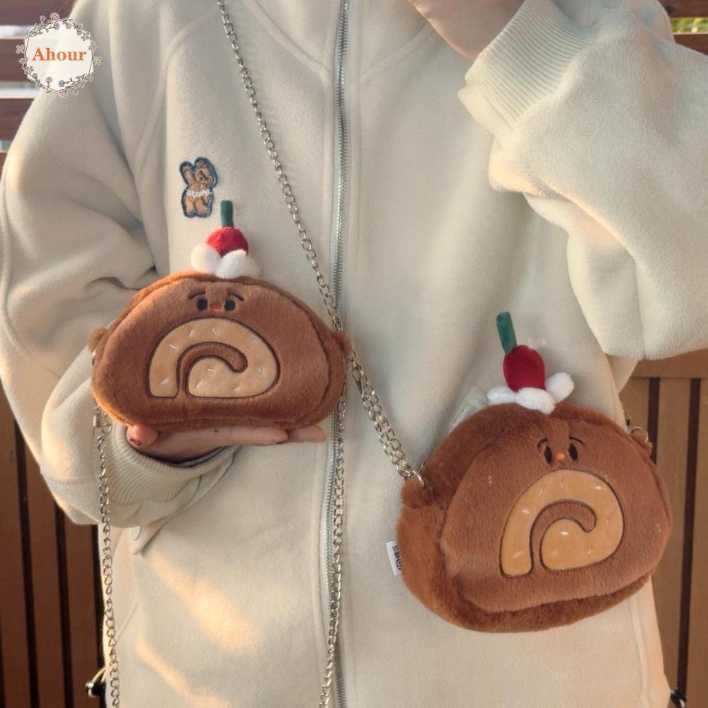 ตุ๊กตา กระเป๋าคล้องบahu สไตล์การ์ตูน พร้อมสร้อยคอหน้าอก ออกแบบมาเพื่อความสะดวกในการใช้งานและการเก็บข