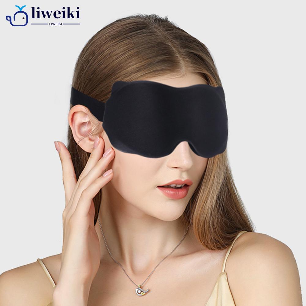 LIWEKI 3D Stereoscopic Eye Mask Memory Cotton Sleep Eye Mask Travel Business Trip Nap Shading Eye Co