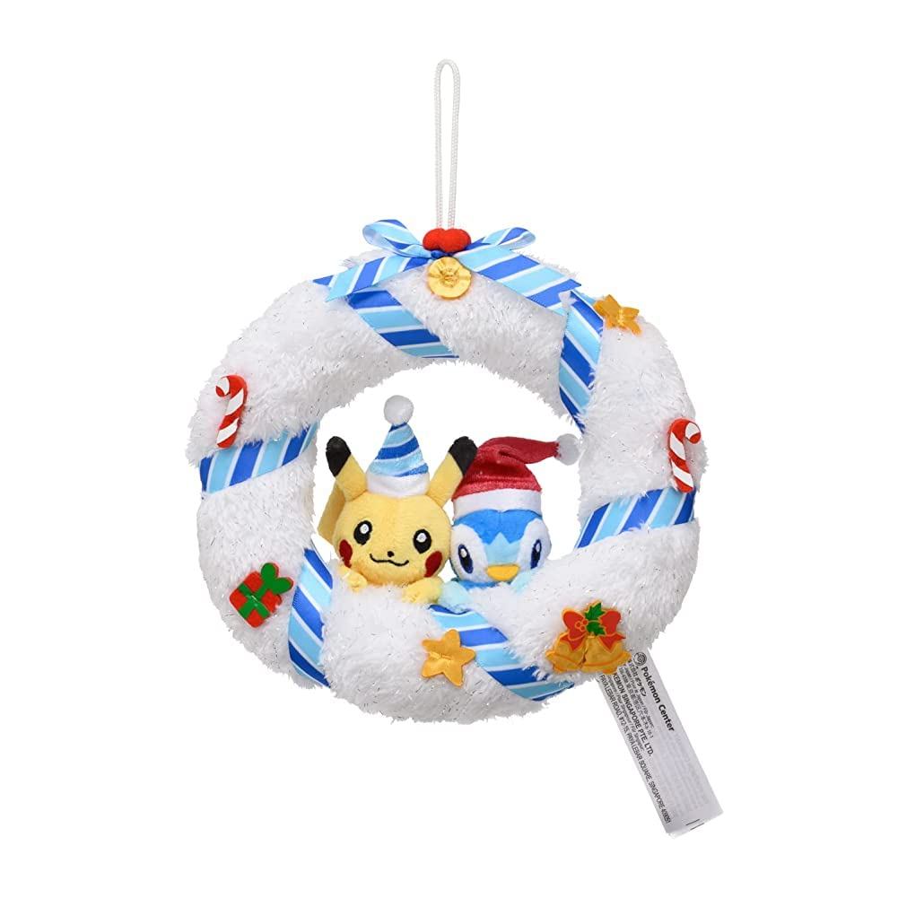 Pokémon Center Original Plush Christmas Wreath 'Pokémon Christmas in the Sea' HxWxD: 15x17.5x6.5 cmㅤ