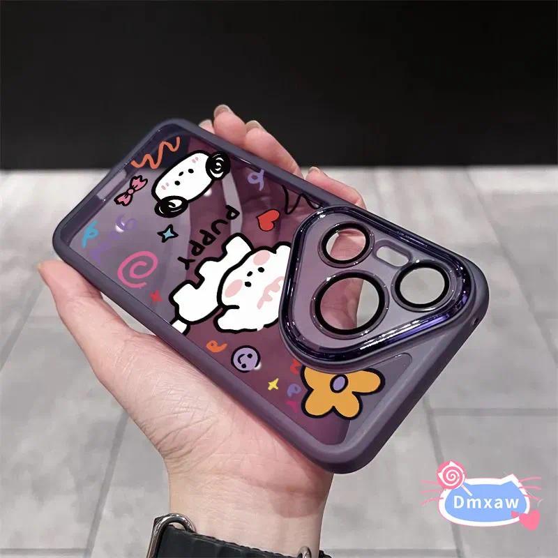 น่ารัก Graffiti สุนัขเคสโทรศัพท์เลนส์สําหรับ Realme GT 7 6 5 GT Neo 6 5 SE 2T V70 V60 V60S V50 V50S 