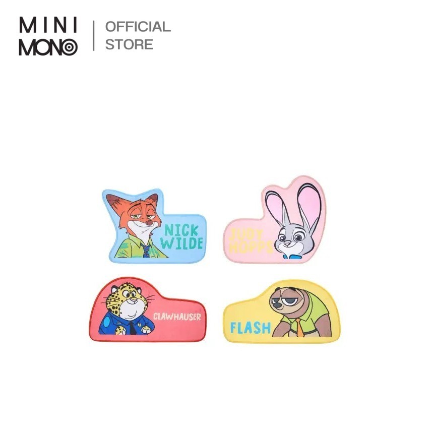 Mini mono พรมเช็ดเท้าลายตัวละคร Zootopia นุ่มซับน้ำ กันลื่น เหมาะสำหรับห้องน้ำ/หน้าประตู