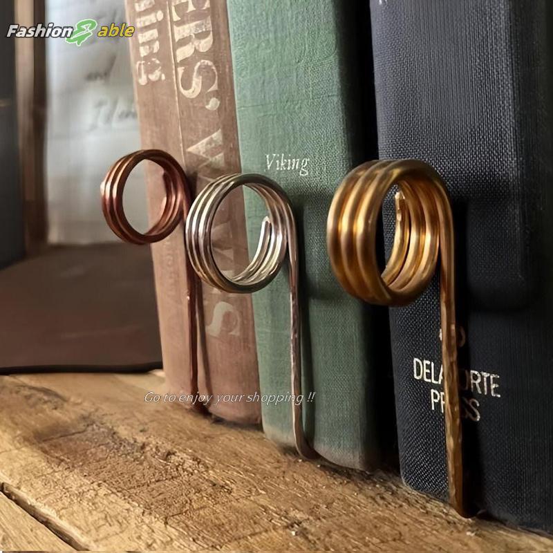 Fashion.shop03 Creative Book Holder Ring Metal Thumb Book Page Holder Book Opener For Book Lovers Re