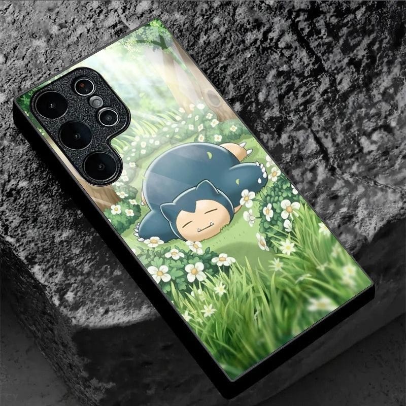Snorlax pokemon 09 ออกแบบเคสโทรศัพท์สําหรับ Samsung Galaxy S20 S21 S22 S23 S24 S25 Ultra Plus S23FE 