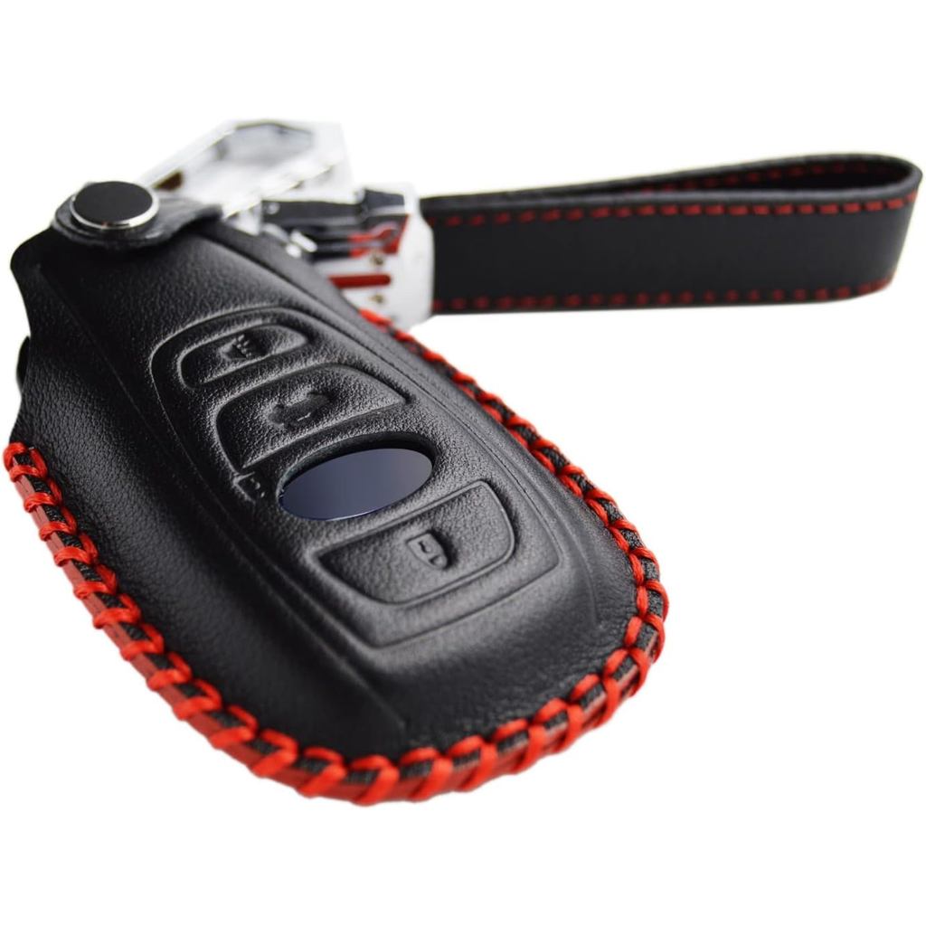 ฝาครอบหนังทําด้วยมือ Fob สําหรับ Subaru Forester Impreza Outback WRX BRZ XV Crosstrek Ascent 2014 - 