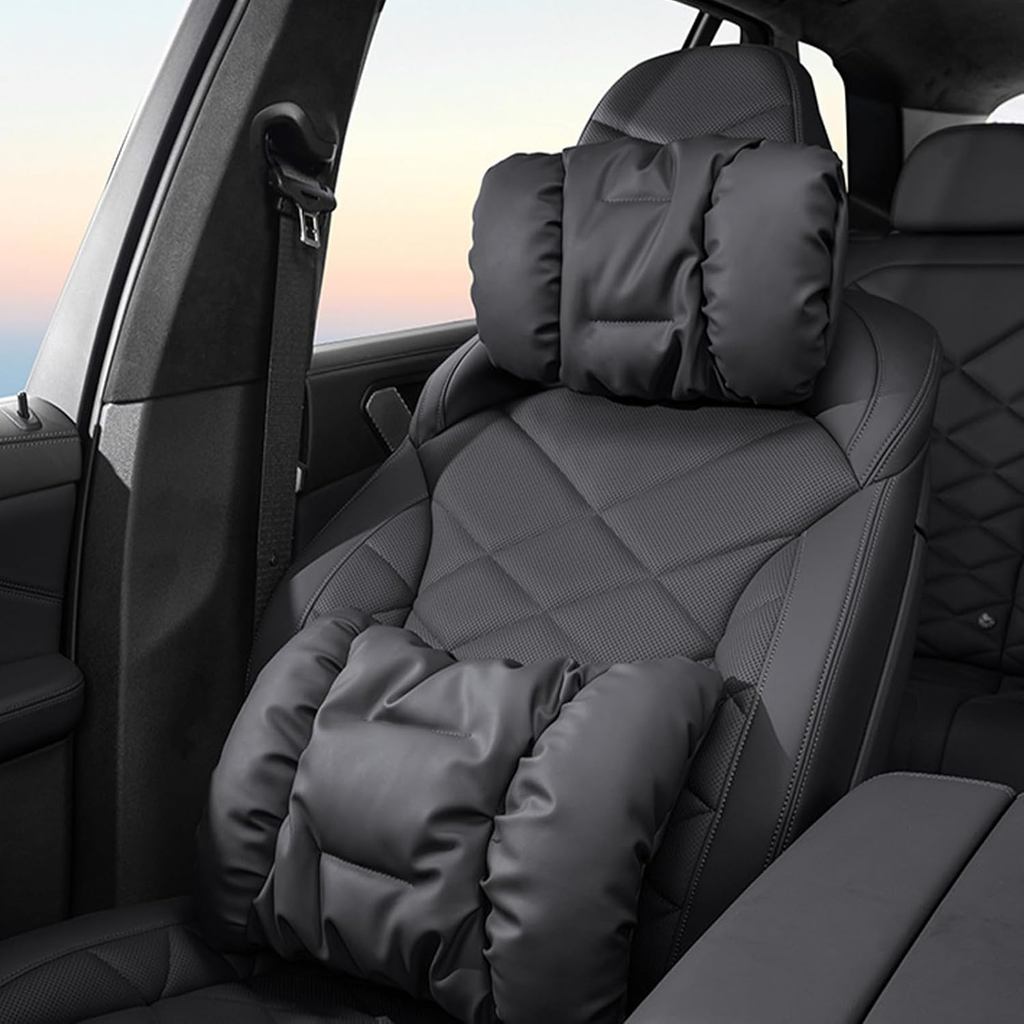 2 แพ็ค 2025 Skin-Friendly หนังคอ Headrest สําหรับ BMW ใหม่ X3 X5 X2 X4 X1 X6 3 Series,3 4 5 Series I