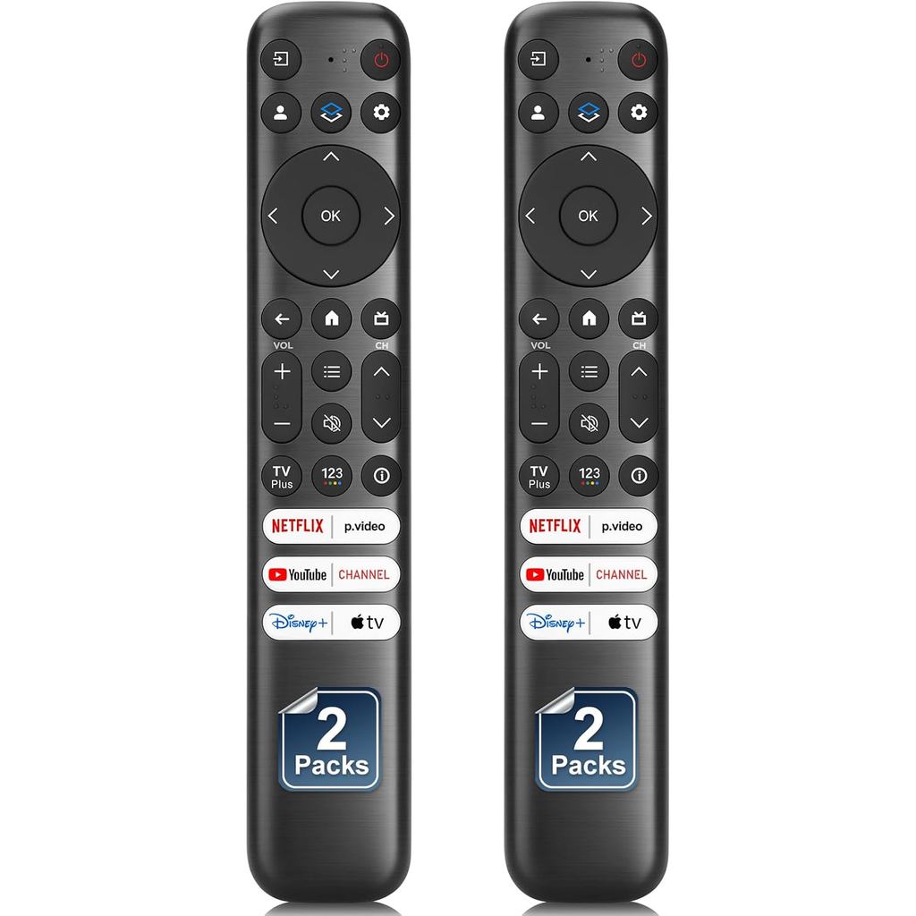 สําหรับ TCL-Google-TV-Remote-Control Replacement,RC813 ใช้งานร่วมกับ TCL QM8/Q7/Q6/Q5/S5/S4/S3 4K UH