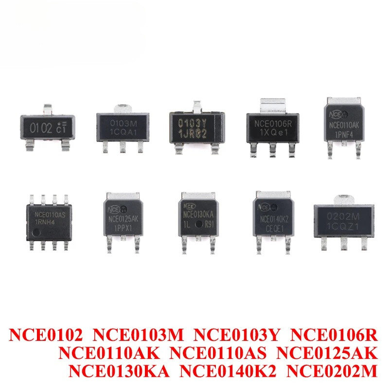 5 ชิ้น NCE0102 NCE0103M NCE0103Y NCE0106R NCE0110AK NCE0110AS NCE0125AK NCE0130KA NCE0140K2 NCE0202 NCE0202 NCE02 ชิป MOSFET NCE02M