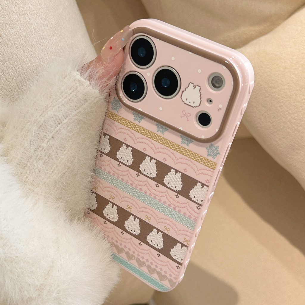 รวมทุกอย่างเคสโทรศัพท์ป้องกันกระต่ายน้อยสีชมพูเงาเหมาะสําหรับ ทีพียู สําหรับ ไอโฟน12 13 14 15 16 17มือโปร สูงสุด ราคา ถูกที่สุด ดีลบีเคเค แกลเลอรีภาพที่ 7