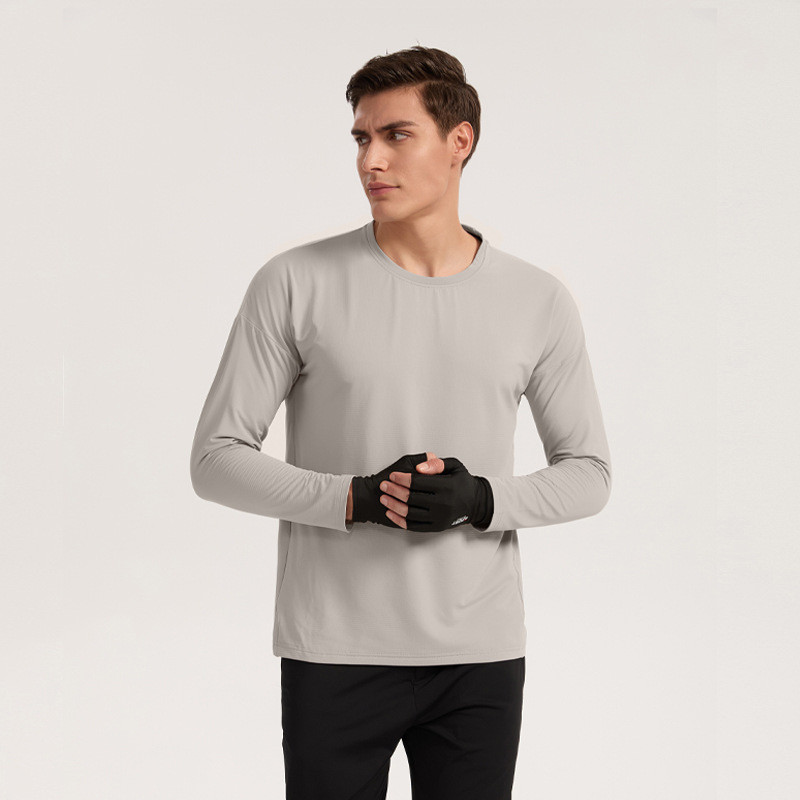 【Ready Stock】 Workout Clothes Autumn and Winter New Exercise Workout Clothes Men's Long-Sleeved Outd