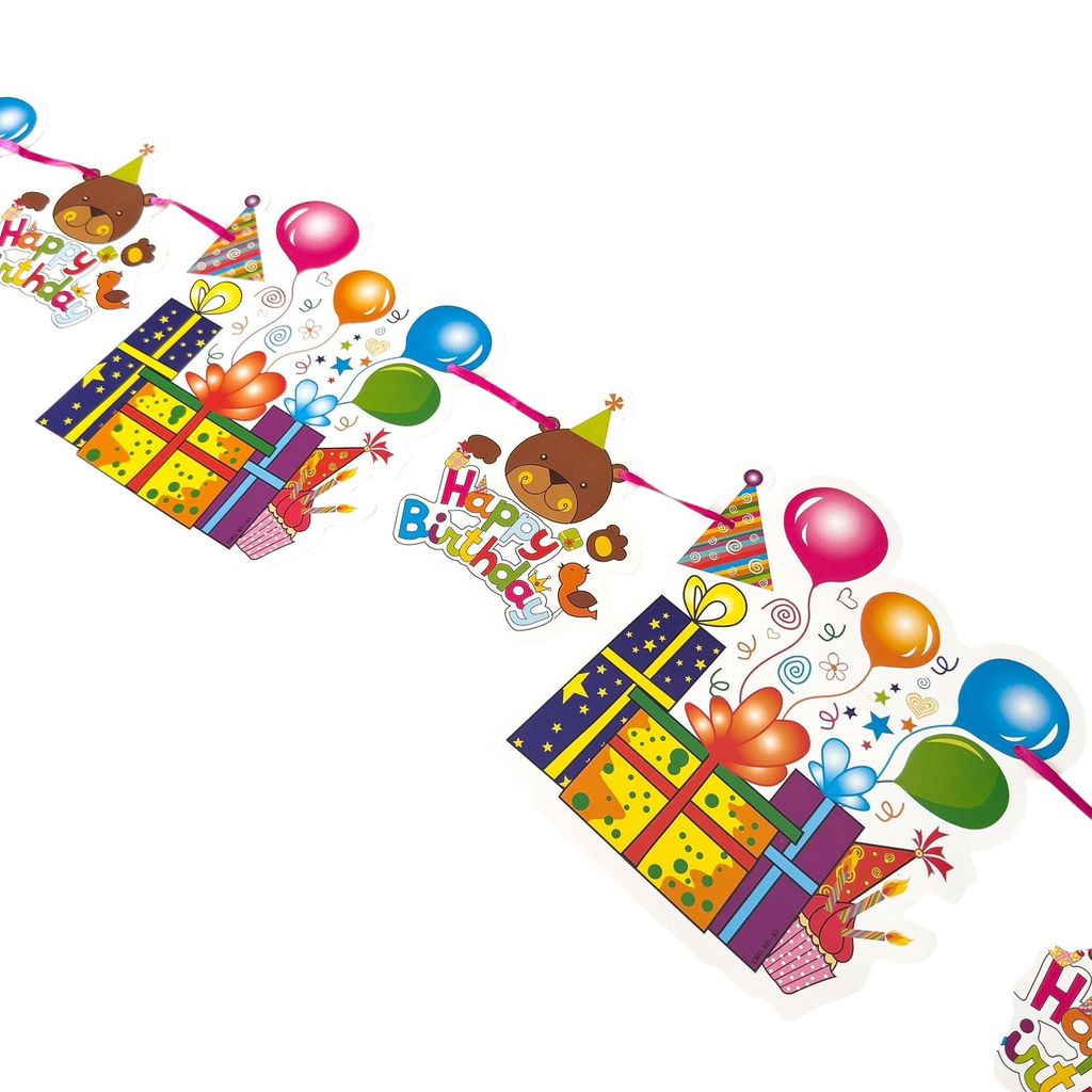 HAPPY BIRTHDAY GARLAND / BIRTHDAY FLAG GARLAND / BIRTHDAY PARTY DECORTATIONS