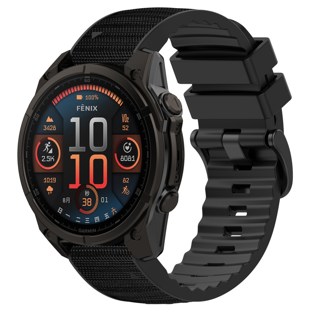 Garmin Enduro 3 2 สายกีฬาสบาย Silicone+Nylon 22mm 26mm