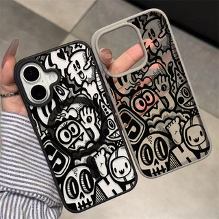 แม่เหล็ก เคสใสกันกระแทกลายน่ารัก IPhone17 Air 11 12 13 14 15 16 17 PROMAX 17 16 15Pro 16 15 14PLUS 8 7Plus XR X XS XSMAX