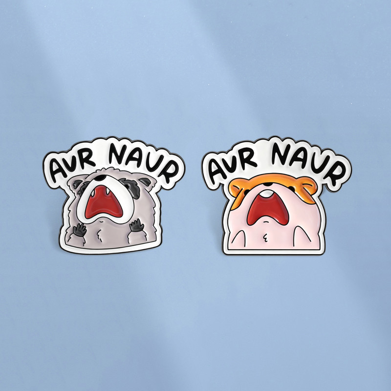 แรคคูนแบบตลกกันความหนาว อุปกรณ์ประดับเสื้อผ้าแบบการ์ตูน เคลือบสัตว์ เป็นของขวัญให้เพื่อน