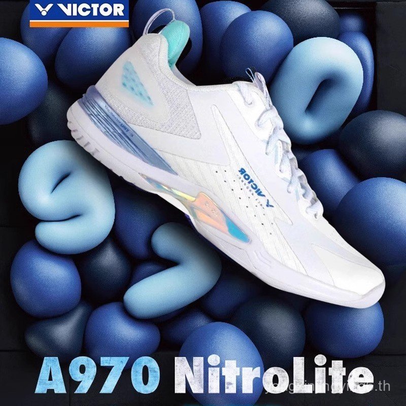 Wickdo Victor รองเท้าแบดมินตัน P9200TD สำหรับทั้งผู้ชายและผู้หญิง ออกแบบมาเพื่อลดแรงกระแทก ทนทาน และ