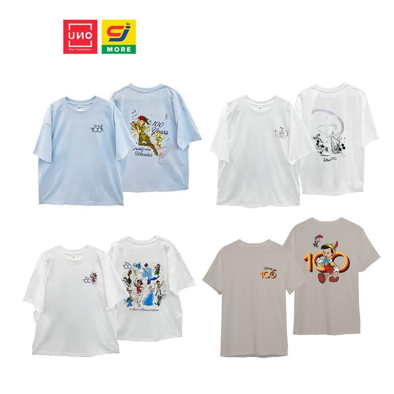 UNO เสื้อยืด Oversize Disney 100 Years ลิขสิทธิ์แท้