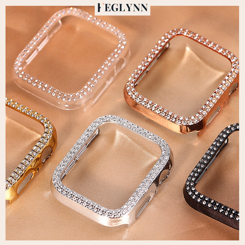 ฝาครอบคอมพิวเตอร์เพชร for IWatch Ultra/SE 3 2 Apple Watch Series 11 10 9 8 7 6 49/46/45/44/42/41/38มม.