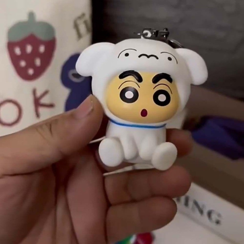 ของเล่นเรืองแสงเครยอนชินจัง,ปุ่มเซลล์พลาสติกเครยอนชินจังพวงกุญแจ,กระเป๋าเสน่ห์น่ารักสไตล์ญี่ปุ่นอะนิเมะการ์ตูนไฟกลางคืนสาว - รูปที่ 6