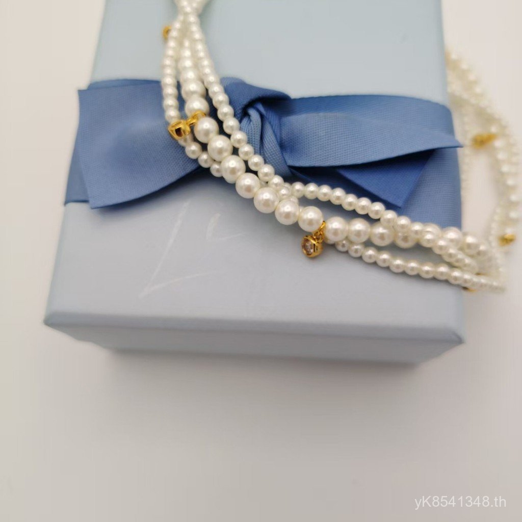สร้อยคอและสร้อยข้อมือถักด้วยไข่มุก HEFANG แบบหรูหราสำหรับวันหยุดและโอกาสพิเศษ USC4