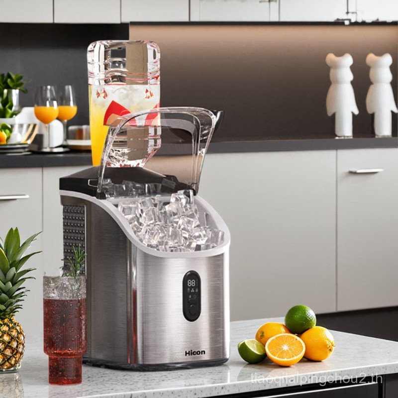 Hicon Huikang เครื่องทําน้ําแข็งก้อนน้ําแข็งแข็งในครัวเรือนขนาดเล็กสแควร์น้ําแข็งก้อนน้ําแข็งอัตโนมั