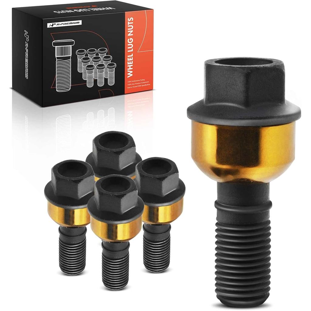 A-Premium M14-1.50 ปุ่มล้อเข้ากันได้กับ Porsche Macan 2015-2021 911 2012-2021 Cayman 2016 718 Boxste