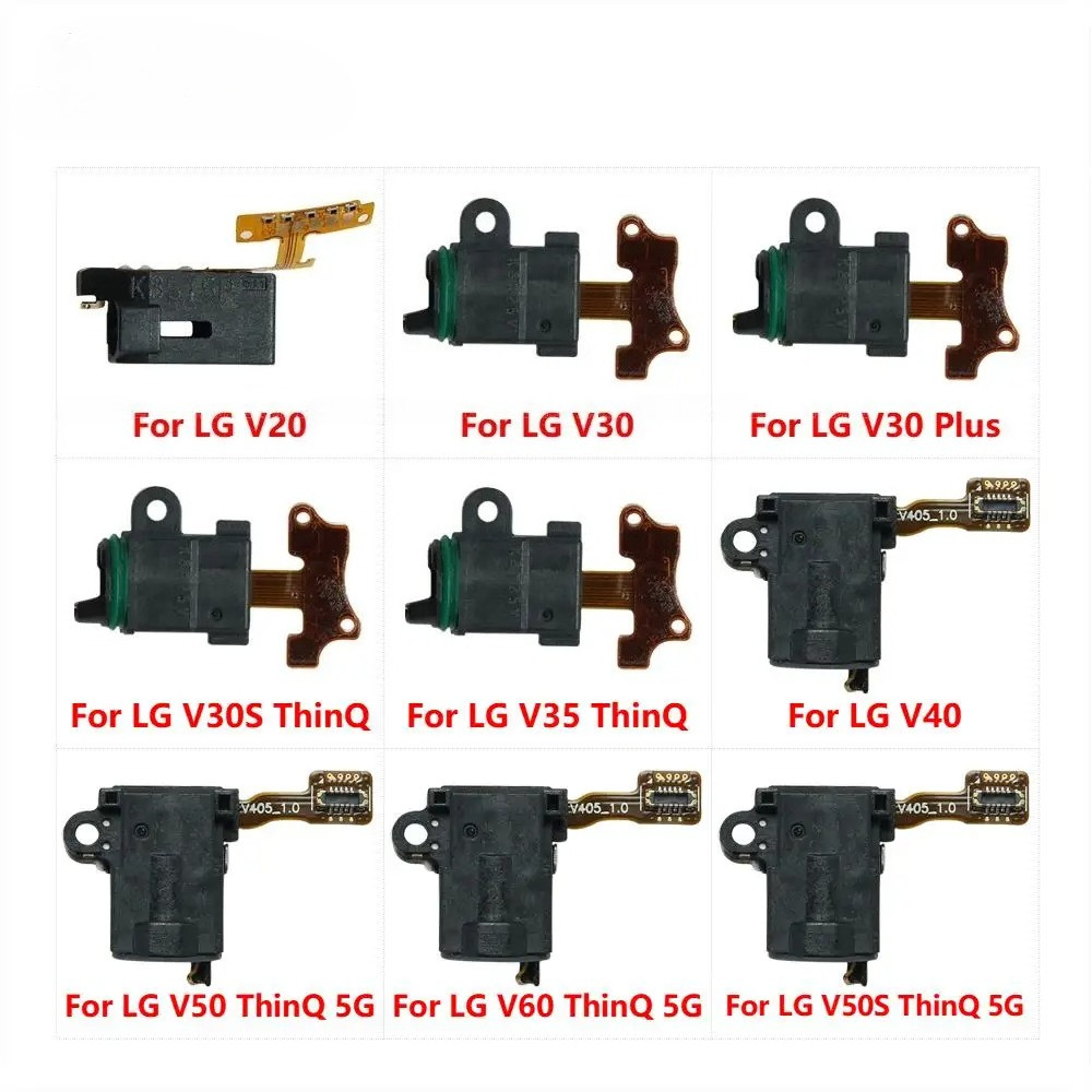 แจ็คหูฟังหูหูฟังสาย Flex สําหรับ LG Q9 G6 G7 G8 G8X ThinQ G8S กํามะหยี่ G9 G900N พอร์ตเชื่อมต่ออะไหล