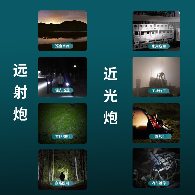 ไฟฉาย Waston NG6000 พลังงานสูง ชาร์จอเนกประสงค์ สำหรับใช้งานกลางแจ้ง