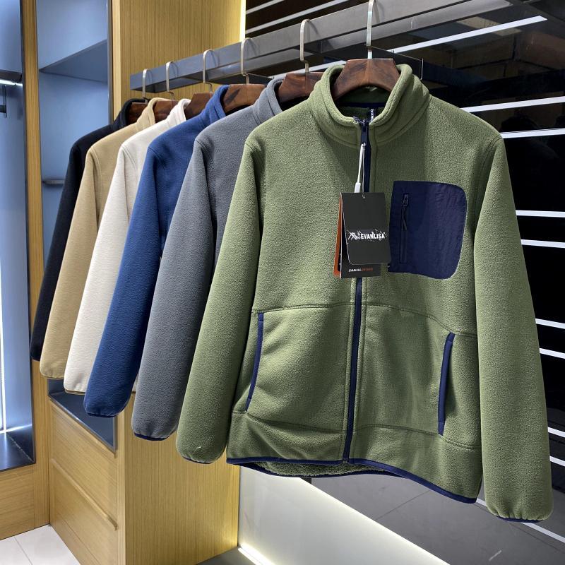 Heavy Mountain Outdoor Windproof warm ขนแกะ Jacket All Match Faux Lamb Wool Jacket แนวตั้งสําหรับ Me