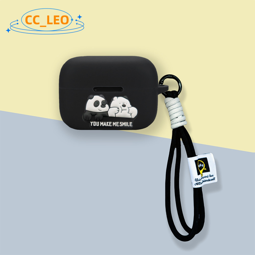 Case for Anker Soundcore AeroClip Cute Panda Night Fury Lanyard Pendant Cartoon Silicone Soft Case Suitable for Soundcore AeroClip Shockproof Shell Protective Sleeve - รูปที่ 2
