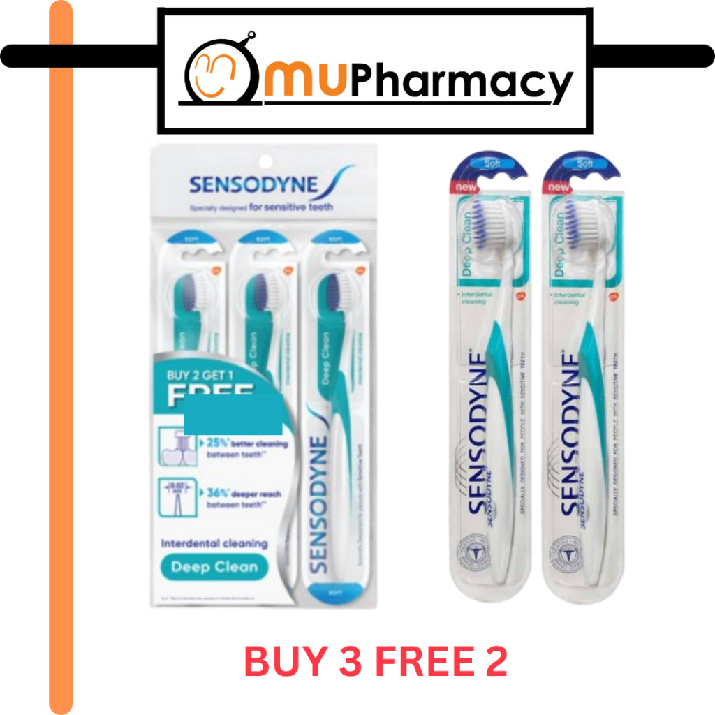 แปรงสีฟัน Sensodyne Deep Clean Soft Buy3Free2 (DEEP CLEAN SOFT)