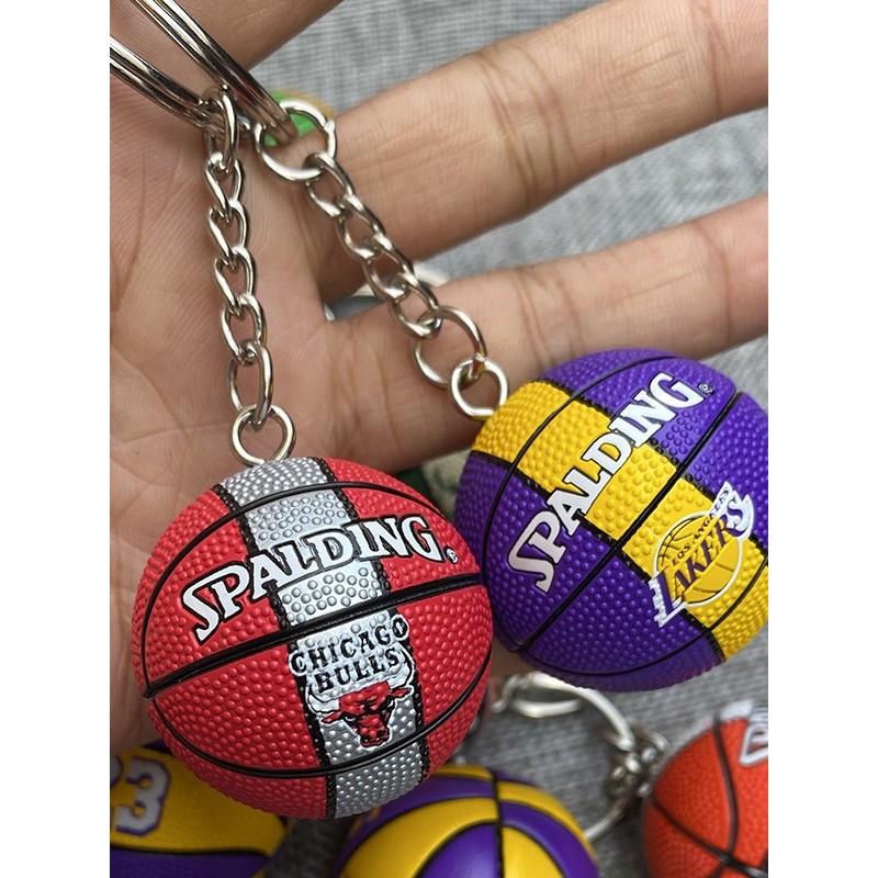 Kobe James Jordan ตัวอักษรเพลง Spurs Curry บาสเกตบอลของที่ระลึก Handmade พวงกุญแจ Star Hanging-GS