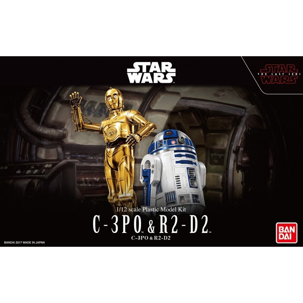 Bandai 4573102674821 1/12 C-3PO & R2-D2 5500yen (โมประกอบ)*